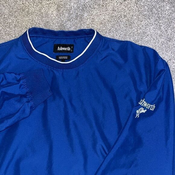 Duke Royal Blue Professional Golf Pro wind shirt jacket sweatshirt L - Picture 2 of 3